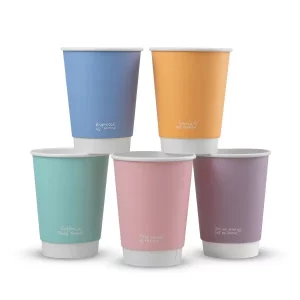 Vegware 89-Series Feel Good Double Wall Hot Cup 360ml/12oz