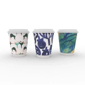 Vegware Gallery Design Double Wall Hot Cup 230ml/8oz