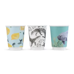 Vegware Gallery Design Double Wall Hot Cup 360ml/12oz
