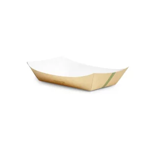 Vegware Kraft Food Tray 200 x 140mm / 8 x 5.5"