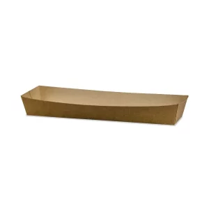 Vegware Kraft Hot Dog/Baguette Tray