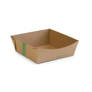Vegware Microflute Food Tray 150 x 150mm / 6 x 6"