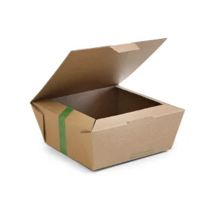 Vegware Microflute Hinged Hot Box 150 x 150mm / 6 x 6"