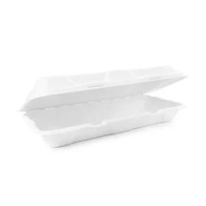 Vegware Nourish Moulded Fibre Clamshell 310 x 145mm / 12 x 6"