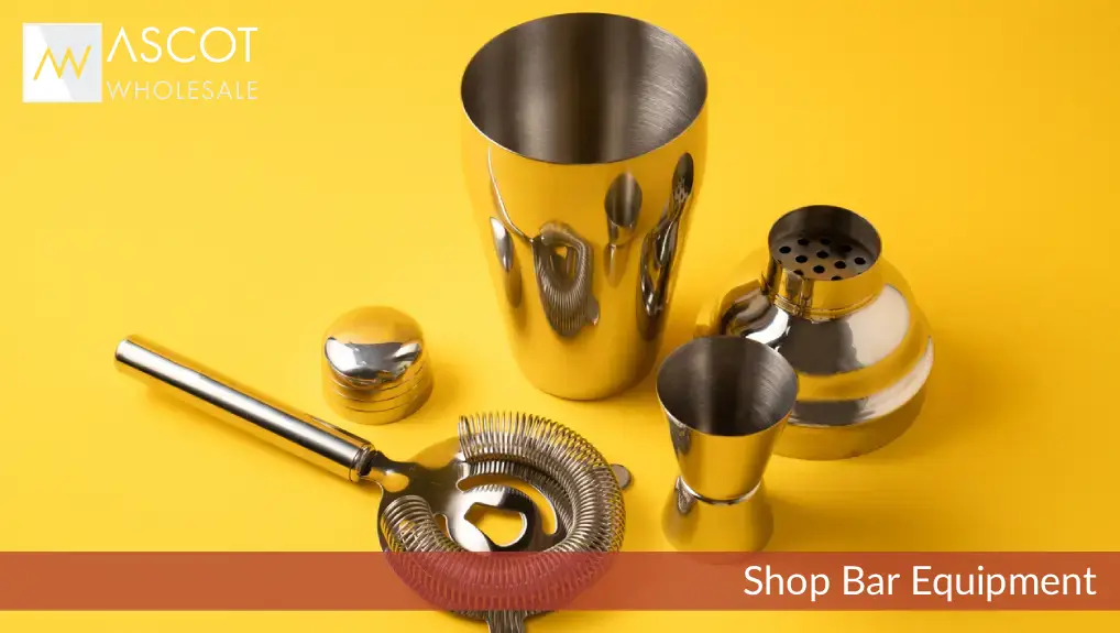 Close up studio shot of a Cobbler shaker with a yellow background. The Best Cocktail Shaker for Beginners: Boston, Cobbler, or French?