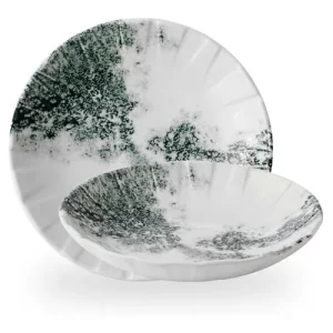 Alchemy Abstract Smoke Black Coupe Bowl 21cm/8.25"