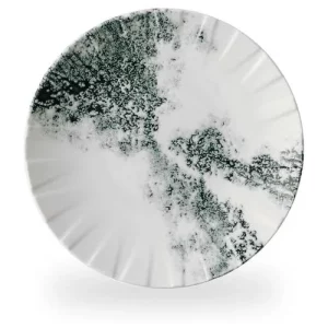 Alchemy Abstract Smoke Black Coupe Plate 23.5cm/9.1"