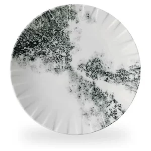Alchemy Abstract Smoke Black Coupe Plate 27.2cm/10.75"