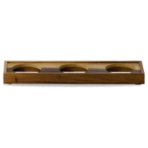 Alchemy Buffetscape Wood 3 Bowl Presentation Platform 13 x 44.5cm/5.06 x 17.5"