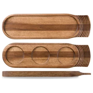 Art de Cuisine Handled Wooden Tray Medium 14 x 48cm/5.5 x 18.88"