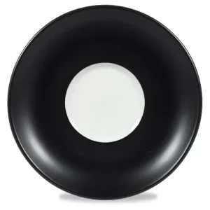 Art de Cuisine Menu Shades Ash Black Medium Saucer 15.5cm/6.125"