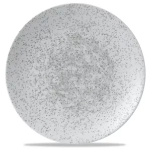 Art de Cuisine Menu Shades Caldera Chalk White Coupe Plate 11.4"