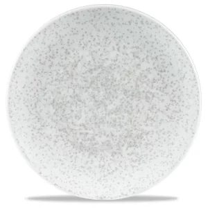 Art de Cuisine Menu Shades Caldera Chalk White Coupe Plate 8.4"