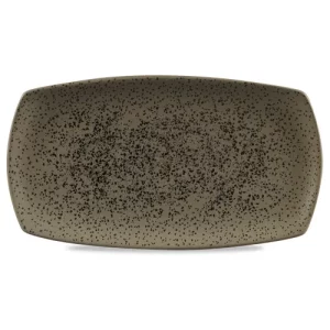 Art de Cuisine Menu Shades Caldera Flint Grey Flat Rectangle Plate 19 x 35.5cm/7.44 x 13.94"