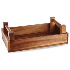 Art de Cuisine Menu Wooden Rectangle Crate 20 x 10cm/7.81 x 11.75"