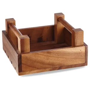 Art de Cuisine Menu Wooden Square Crate 22 x 34cm/8.63 x 13.38"