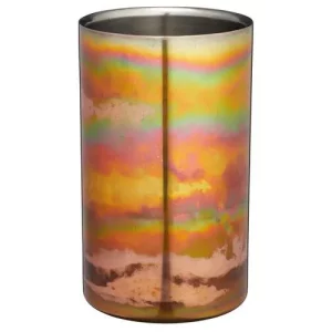 BarCraft Stainless Steel Iridescent Copper-Finish Wine Cooler