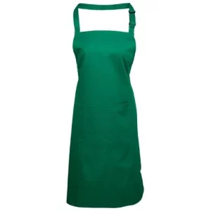 BonChef Basic Emerald Bib Apron with Pocket
