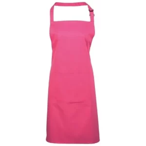 BonChef Basic Hot Pink Bib Apron with Pocket