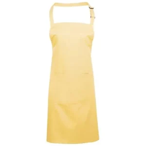 BonChef Basic Lemon Bib Apron with Pocket