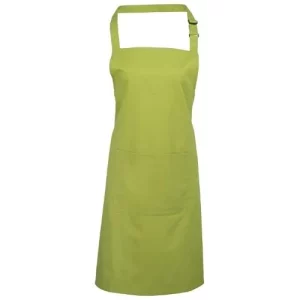 BonChef Basic Lime Bib Apron with Pocket