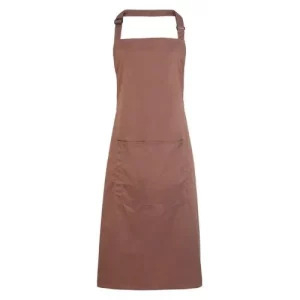 BonChef Basic Mocha Bib Apron with Pocket