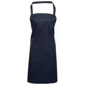 BonChef Basic Navy Bib Apron with Pocket