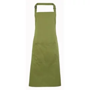 BonChef Basic Oasis Green Bib Apron with Pocket