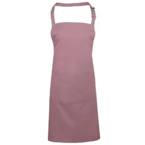 BonChef Basic Rose Bib Apron with Pocket