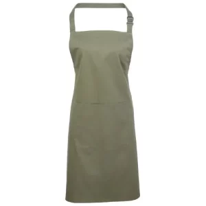 BonChef Basic Sage Bib Apron with Pocket