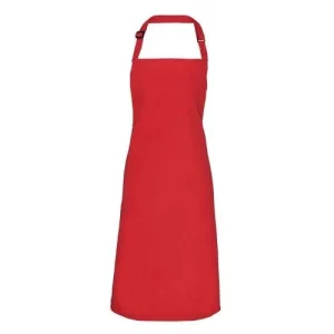 BonChef Basic Salsa Rouge Bib Apron