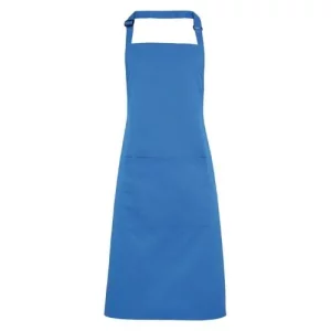 BonChef Basic Sapphire Bib Apron with Pocket