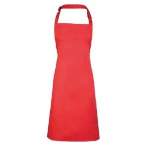 BonChef Basic Strawberry Red Bib Apron