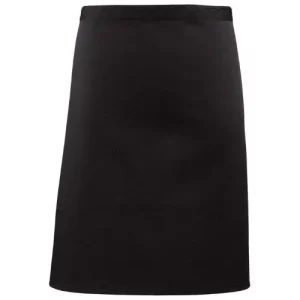 BonChef Black Mid-Length Waist Apron