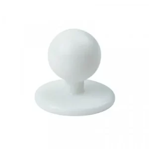 BonChef Chef Stud Buttons 12 Pack - White