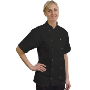 BonChef Danny Jacket Short Sleeve Cool Back - Black