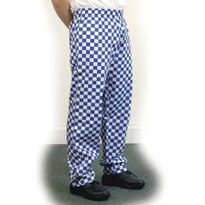 BonChef Large Check Baggy Trouser - Blue