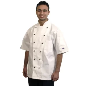 BonChef Marseille Short Sleeve Jacket - White