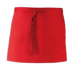 BonChef Red 3-Pocket Waist Apron