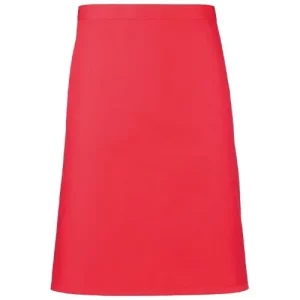 BonChef Strawberry Red Mid-Length Waist Apron