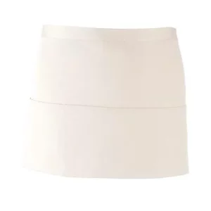 BonChef White 3-Pocket Waist Apron