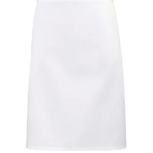 BonChef White Mid-Length Waist Apron