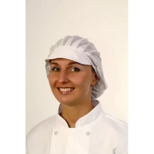 BonChef White Peaked Net Hat
