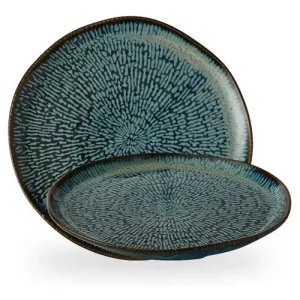 Churchill Cascade Sapphire Blue Natural Coupe Plate 25.5cm/10"