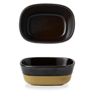 Churchill Emerge Cinnamon Brown Dish 12 x 8.8cm/4.69 x 4.69"