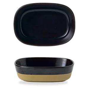 Churchill Emerge Cinnamon Brown Dish 17.3 x 11.9cm/6.8 x 6.8"