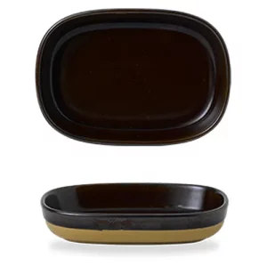 Churchill Emerge Cinnamon Brown Tray 17.3 x 11.9cm/6.8 x 6.8"