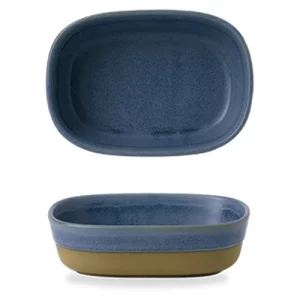 Churchill Emerge Oslo Blue Deep Dish 17.3 x 11.9cm/6.8 x 6.8"
