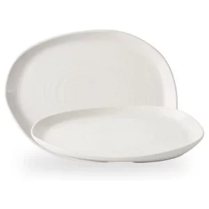 Churchill Envisage Natural White Oblong Plate 26x20cm/10.25x7.9"