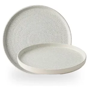 Churchill Inked Delta Grey Walled Plate 15.7cm/6.13"